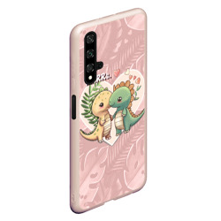 Чехол для Honor 20 Миссис и Мистр Влюбленные динозавры - фото 2