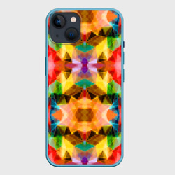 Чехол для iPhone 14 Plus Разноцветный мозаичный пиксельный узор