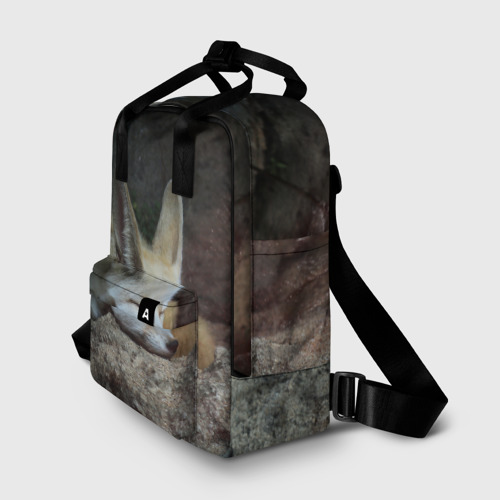 Женский рюкзак 3D с принтом Фенек, фото на моделе #1