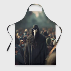 Фартук 3D Чумной доктор в толпе