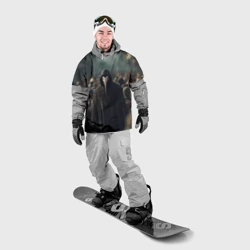 Накидка на куртку 3D Чумной доктор в толпе - фото 2