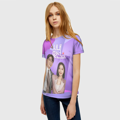 Женская футболка 3D с принтом Деловое предложение, фото на моделе #1