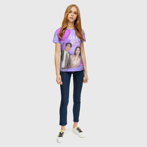 Женская футболка 3D с принтом Деловое предложение, вид сбоку #3