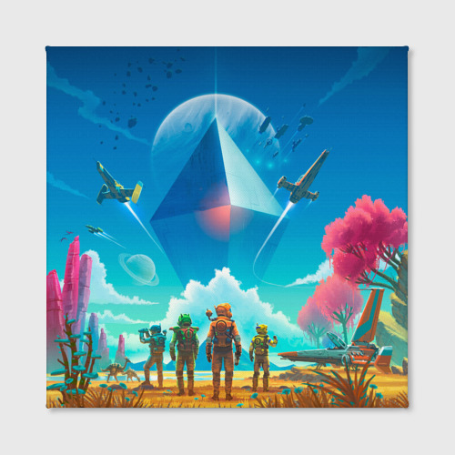 Холст квадратный No Mans Sky, цвет 3D печать - фото 2