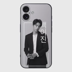 Чехол для iPhone 16 силиконовый с защитой камеры Нам Джу Хёк - Двадцать пять, двадцать один