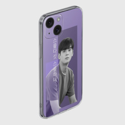 Чехол для iPhone 15 силиконовый с защитой камеры Ча Ын У - фото 2