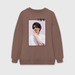 Женский свитшот oversize без начеса хлопок Ли Дон Ук