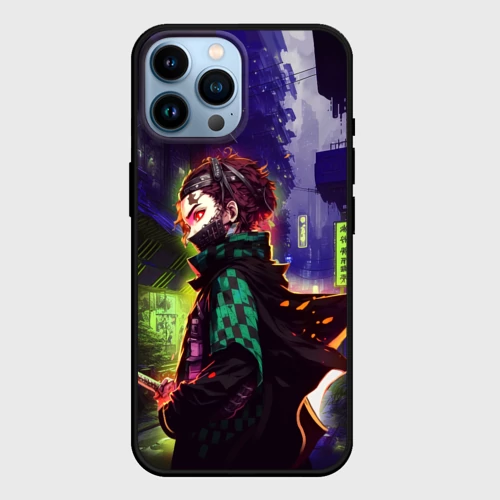Чехол для iPhone 14 Pro Max Клинок, рассекающий демонов - Киберпанк
