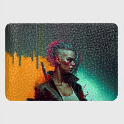 Картхолдер с принтом Cyberpunk girl art - фото 2