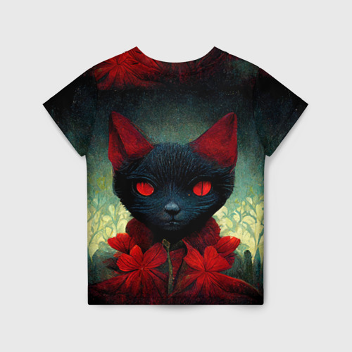 Детская футболка 3D Dark cat, цвет 3D печать - фото 2