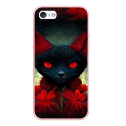 Чехол для iPhone 5/5S матовый Dark cat