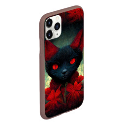 Чехол для iPhone 11 Pro Max матовый Dark cat - фото 2