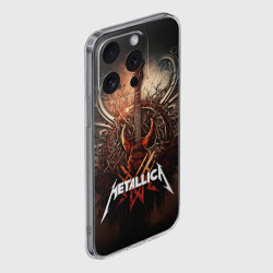 Чехол для iPhone 15 Pro Max силиконовый с защитой камеры Metallica гитара и логотип - фото 2