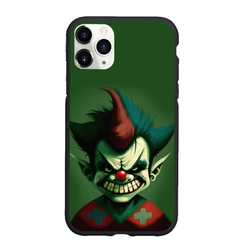 Чехол для iPhone 11 Pro Max матовый Злой карлик шут