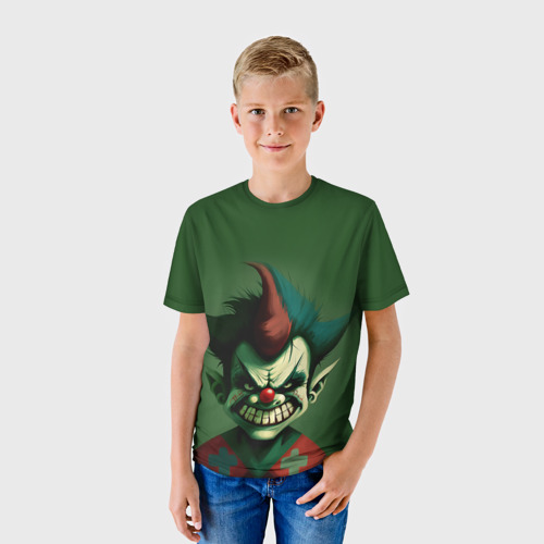 Детская футболка 3D с принтом Король и шут карлик шут, фото на моделе #1