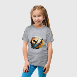 Детская футболка хлопок Арт абстракция - птица - фото 2