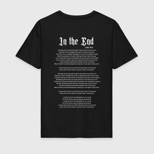 Мужская футболка хлопок Linkin Park In the End, цвет черный - фото 2
