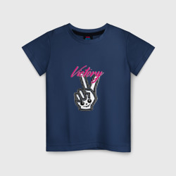 Детская футболка хлопок Жесты Победа Виктория