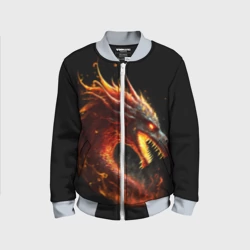 Детский бомбер 3D Яростный огненный дракон