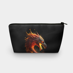 Косметичка 3D Яростный огненный дракон