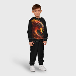 Детский костюм с толстовкой 3D Яростный огненный дракон - фото 2