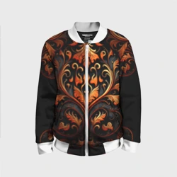 Детский бомбер 3D Огненные узоры