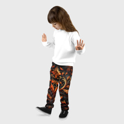 Детские брюки 3D Огненные узоры - фото 2