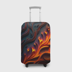 Чехол для чемодана 3D Огненный орнамент с языками пламени