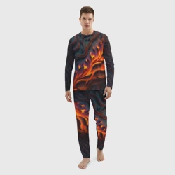 Мужской костюм для дома 3D Огненный орнамент с языками пламени - фото 2