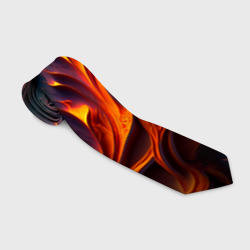 Галстук 3D Огненный орнамент с языками пламени