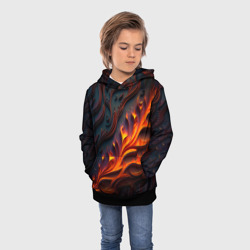 Детская толстовка 3D Огненный орнамент с языками пламени - фото 2