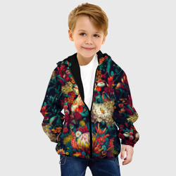 Детская куртка 3D Цветочный паттерн с листьями - фото 2