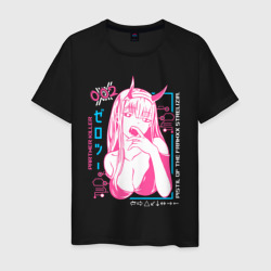 Zero Two anime – Мужская футболка хлопок с принтом купить со скидкой в -20%