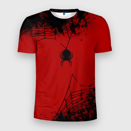 Мужская футболка 3D Slim Minimalistic spider, цвет 3D печать