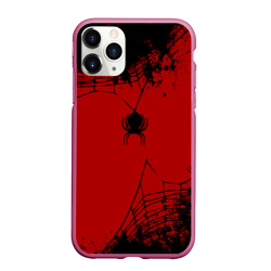 Чехол для iPhone 11 Pro матовый Minimalistic spider