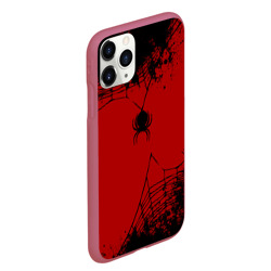 Чехол для iPhone 11 Pro Max матовый Minimalistic spider - фото 2