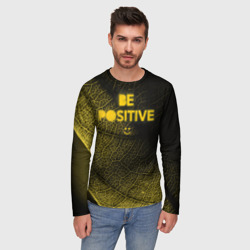 Мужской лонгслив 3D Be positive - фото 2