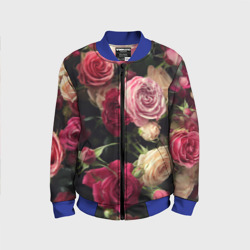 Детский бомбер 3D Нежные кустовые розы