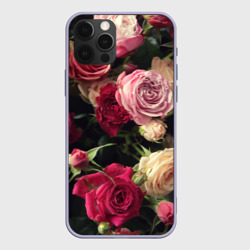 Чехол для iPhone 12 Pro Нежные кустовые розы