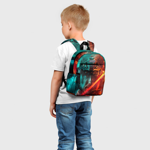Детский рюкзак 3D Боец на войне - фото 3