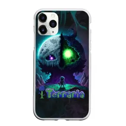 Чехол для iPhone 11 Pro Max матовый Terraria monster
