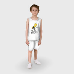 Детская пижама с шортами хлопок Sum41 Барт Симпсон рокер - фото 2