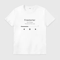 Мужская футболка хлопок Firestarter The Prodigy