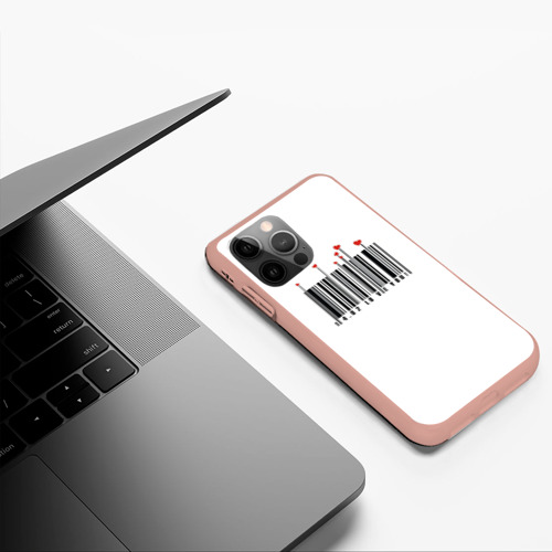 Чехол для iPhone 12 Pro Max с принтом Barcode love you, фото #5