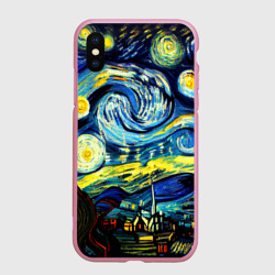 Чехол для iPhone XS Max матовый Винсент ван Гог, звездная ночь