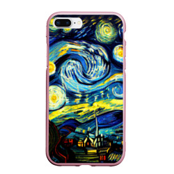 Чехол для iPhone 7Plus/8 Plus матовый Винсент ван Гог, звездная ночь