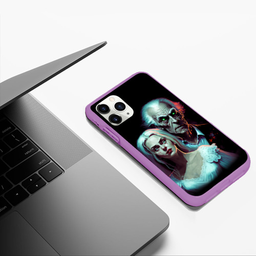 Чехол для iPhone 11 Pro Max матовый с принтом Колдун и девушка, фото #5