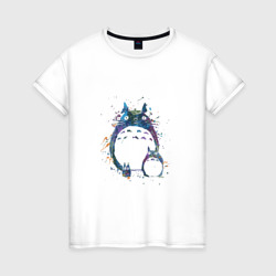 Тоторо и малыши – Женская футболка хлопок с принтом купить со скидкой в -20%