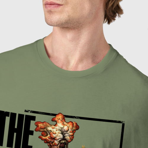 Мужская футболка хлопок с принтом Clicker - The Last of us, фото #4