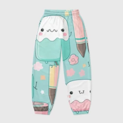 Женские джоггеры оверсайз 3D Милые предметы с лицами